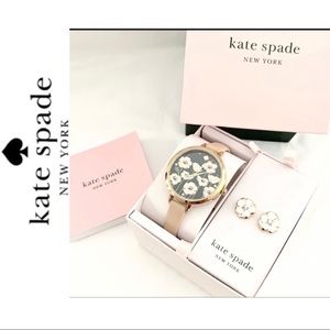 NWT Kate spade womenโs set watch and earrings